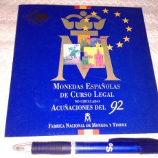 Monedas Juan Carlos I: MONEDAS COLECCIÓN, ESPAÑA, CARTERA OFICIAL 1992, M