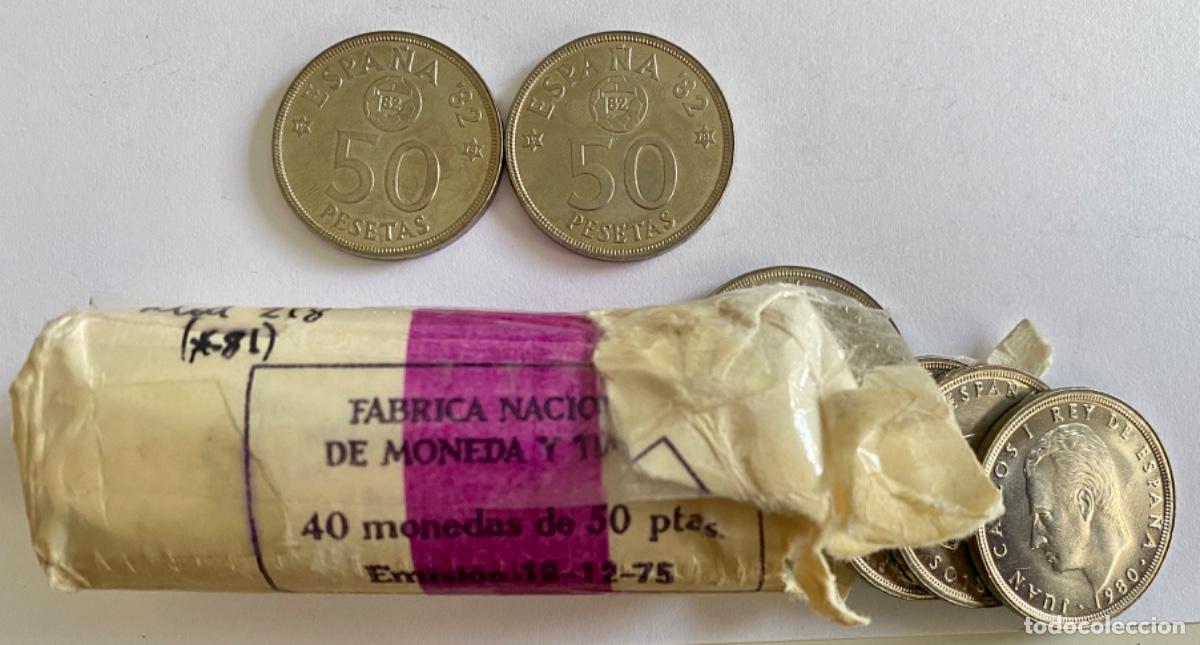 Monedas Juan Carlos I: LOTE 2 MONEDAS DE 50 PESETAS 1980,ESTRELLA *81,SIN CIRCULAR,SACADAS DE CARTUCHO