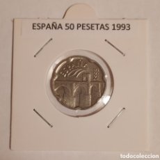 Monedas Juan Carlos I: ESPAÑA 50 PESETAS JUAN CARLOS (ESTREMADURA) AÑO 1993 BUENA CONSERVACIÓN