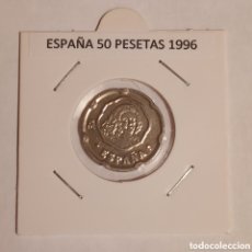 Monedas Juan Carlos I: ESPAÑA 50 PESETAS JUAN CARLOS (FELIPE V) AÑO 1996 BUENA CONSERVACIÓN