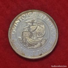 Monedas Juan Carlos I: MONEDA PLATA 5000 PESETAS QUINTO 5ª CENTENARIO 1989 SIN CIRCULAR PATINA ORIGINAL C24 - A