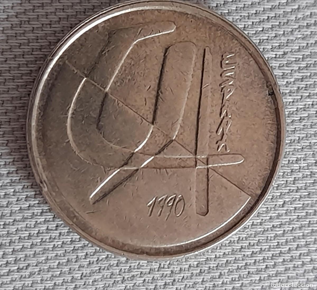 Monedas Juan Carlos I: Moneda de 5 pesetas de 1990 - Foto 2