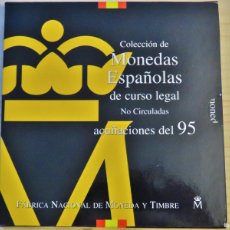 Monedas Juan Carlos I: COLECCION DE MONEDAS ESPAÑOLAS DE CURSO LEGAL ACUÑACIONES DE 1995 NO CIRCULADAS