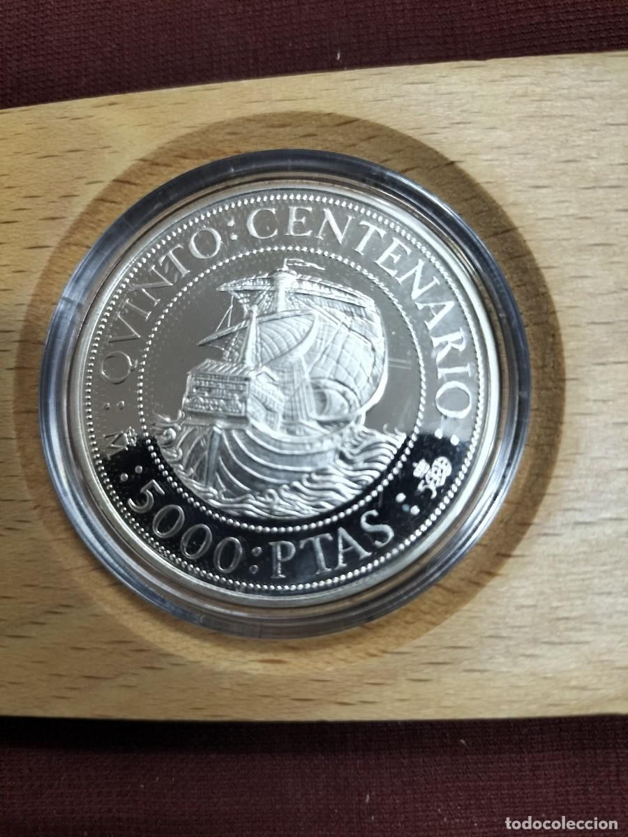 Monedas Juan Carlos I: Moneda de 5000 pesetas de 1989 - Foto 2
