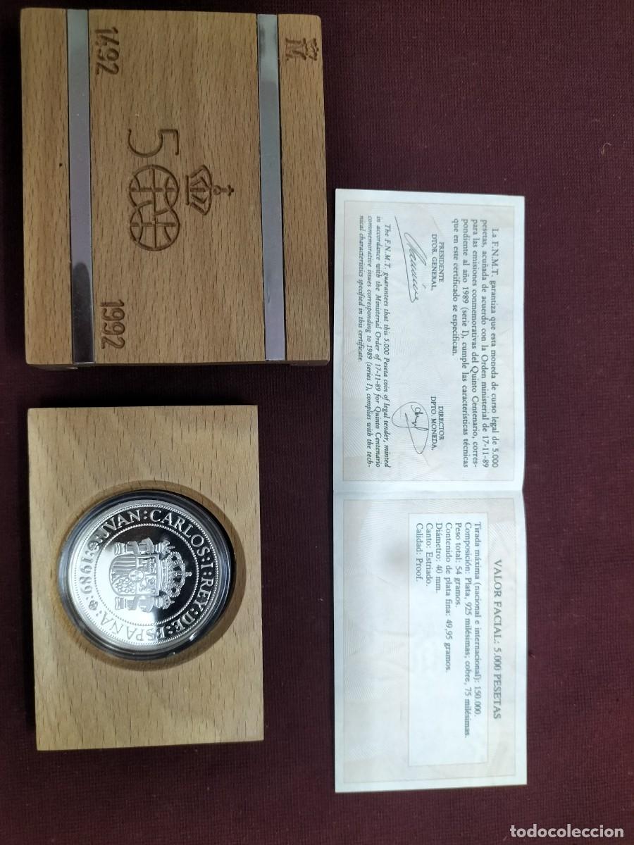 Monedas Juan Carlos I: Moneda de 5000 pesetas de 1989 - Foto 5