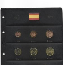 Monedas Juan Carlos I: JUAN CARLOS-EURO 2000-MONTADO EN HOJA PARDO-SIN CIRCULAR