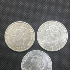 Monedas Juan Carlos I: 3 MONEDAS DE PLATA 1994/95/96 JUAN CARLOS I, 2000 PESETAS
