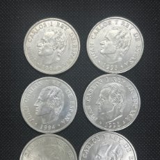 Monedas Juan Carlos I: 6 MONEDAS PLATA 2000 PESETAS, 1994/95 JUAN CARLOS I