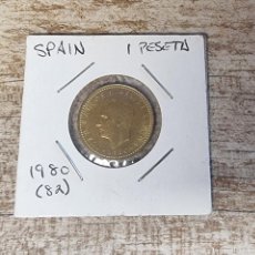 Monedas Juan Carlos I: MONEDA DE ESPAÑA 1980 *82 - 1 PESETA MUNDIAL DE FUTBOL - MONEDA ENCARTONADA