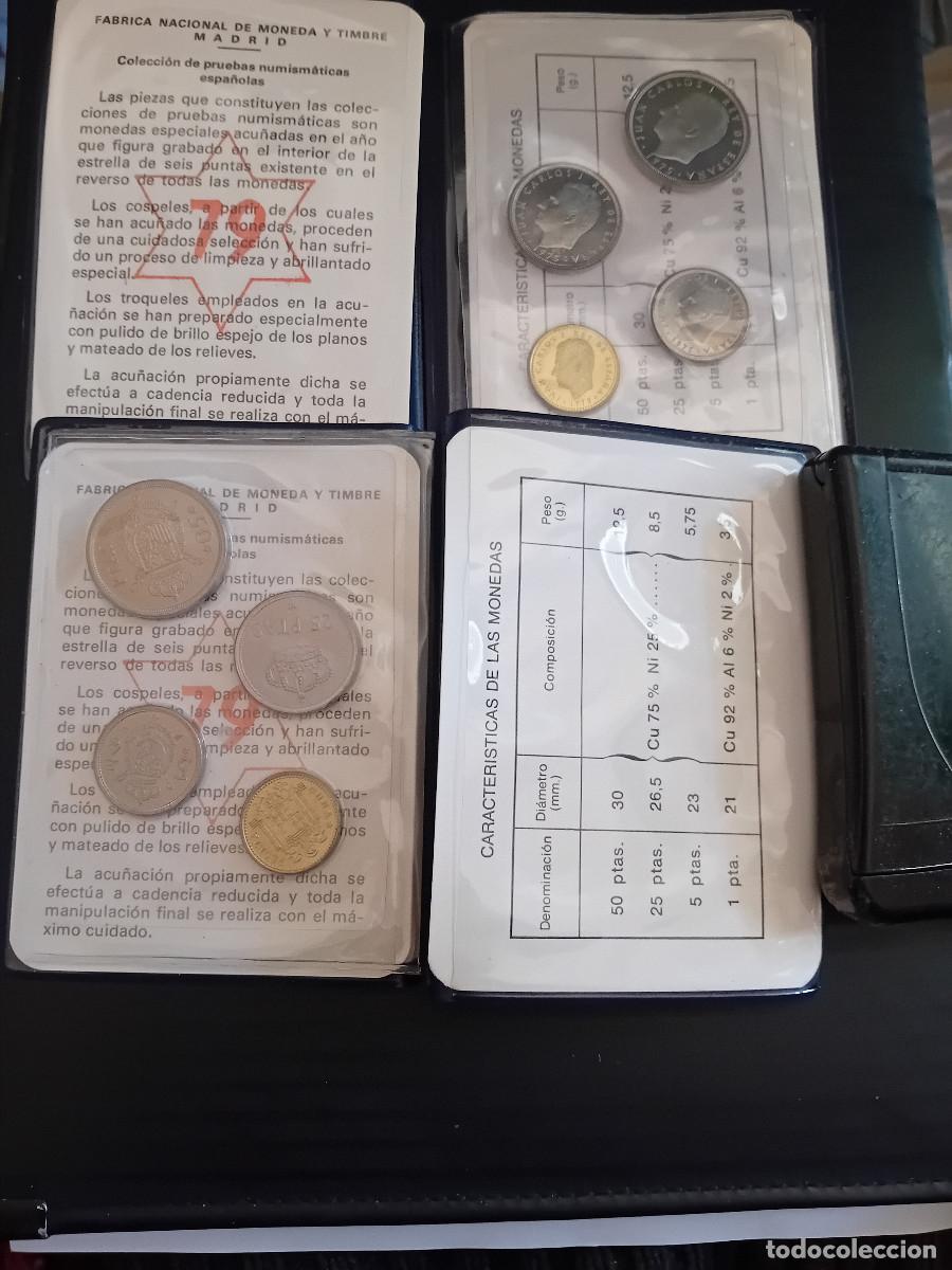 Monedas Juan Carlos I: ESPA&Ntilde;A CARTERA 1979, PRUEBA FNMT, 50,25,5 Y 1 PTA
