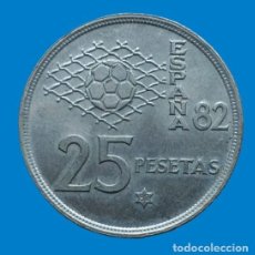 Monedas Juan Carlos I: ESPAÑA 25 PESETAS; AÑO 1980 *82* ; KM#818; ESPAÑA´82 - CIRCULADA *BC* -DESMONETIZADA-