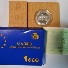 Monedas Juan Carlos I: JUAN CARLOS I - 1992 - 1 ECU DE PLATA 1992 - FDC - CAPITAL EUROPEA DE LA CULTURA - LOTE 4685