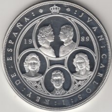 Monedas Juan Carlos I: V CENTENARIO: CINCUENTIN - 10000 PTS 1989 / PLATA - 169 GR.