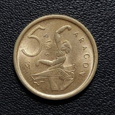 Monedas Juan Carlos I: ESPAÑA 5 PESETAS ARAGÓN 1994 (EBC)