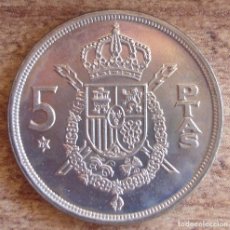Monedas Juan Carlos I: 5 PESETAS. 1975. ESTRELLA 79*. JUAN CARLOS I. SACADA DE CARTUCHO. SC