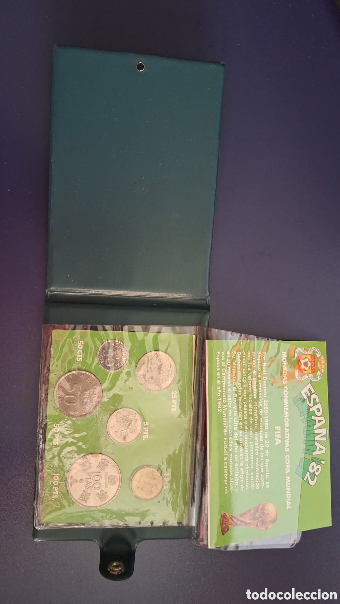 Monedas Juan Carlos I: Cartera 1982 con error del mundial - Foto 3
