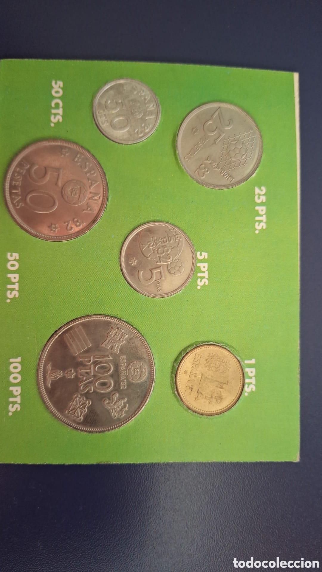 Monedas Juan Carlos I: Cartera 1982 con error del mundial - Foto 6
