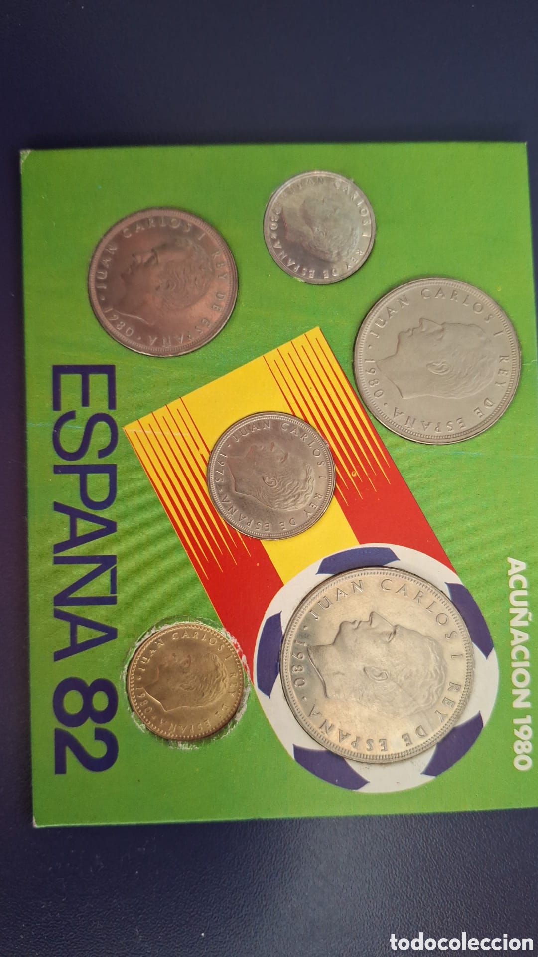 Monedas Juan Carlos I: Cartera 1982 con error del mundial - Foto 7