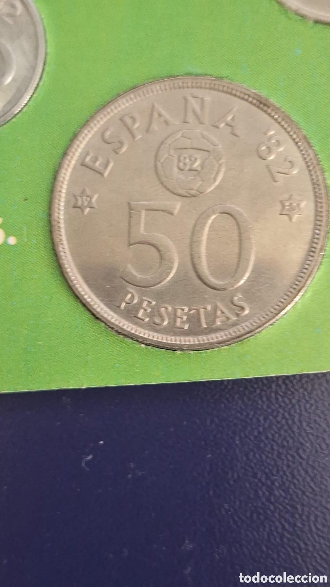 Monedas Juan Carlos I: Cartera 1982 con error del mundial - Foto 9