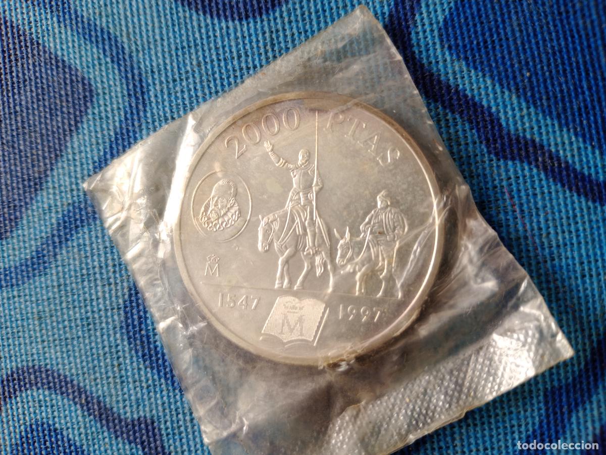 Monedas Juan Carlos I: 2000 pesetas de plata de 1997 precintada