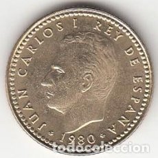 Monedas Juan Carlos I: MONEDA DE 1 PESETA DE 1980 *82 - CAMPEONATO MUNDIAL DE FUTBOL ESPAÑA '82 - SIN CIRCULAR