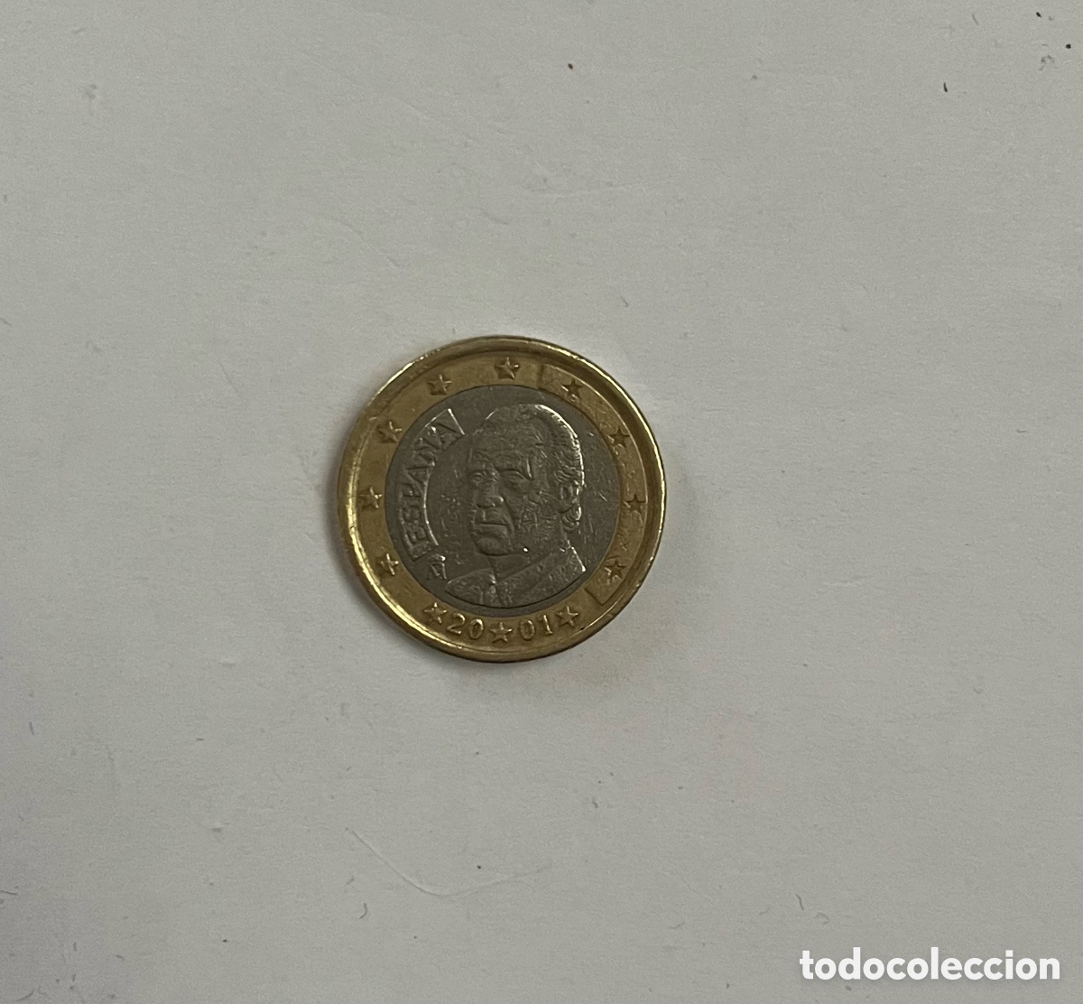 Monedas Juan Carlos I: Moneda de 1&euro; Espa&ntilde;a 2001 - Foto 2