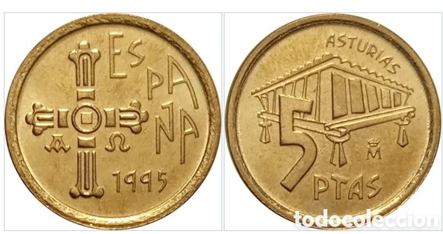 Monedas Juan Carlos I: Moneda 5 pesetas 1995 - Foto 1