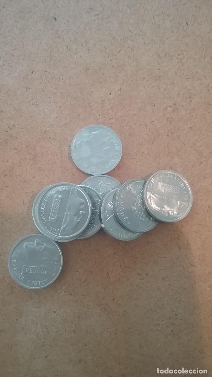 M&uuml;nzen unter Juan Carlos I: Lote 10 monedas n&iacute;quel 1peseta 1997-1998 (809-4)