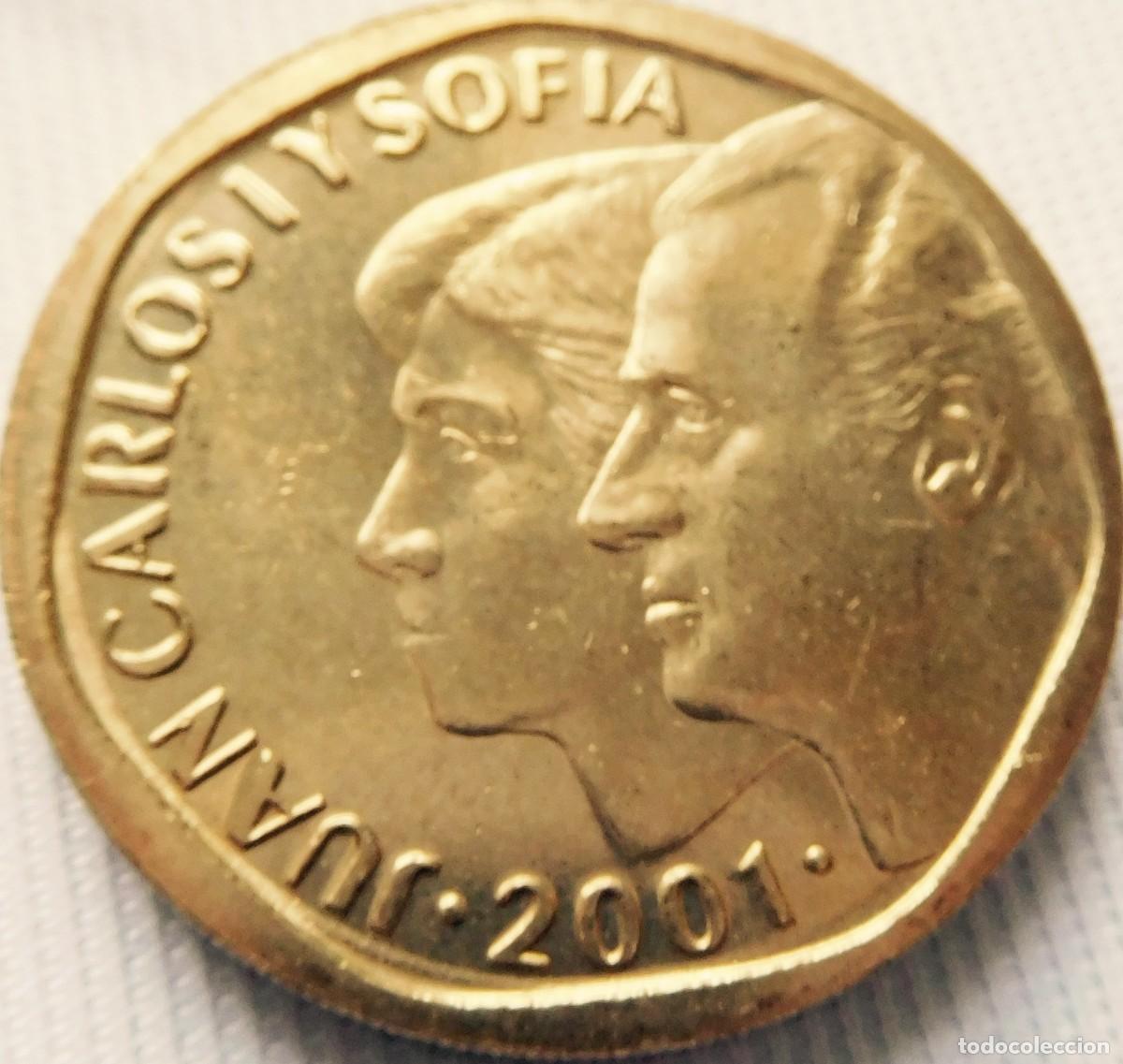 Monedas Juan Carlos I: Moneda de 500 Ptas, de 2001, sin circular - Foto 1