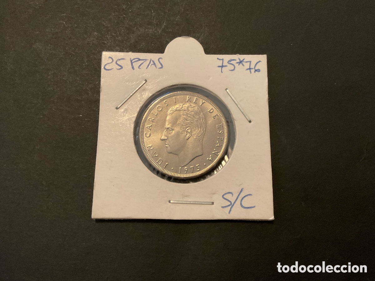 Monnaies Juan Carlos I: ‼️25 PESETAS 1975 *76 S/C‼️