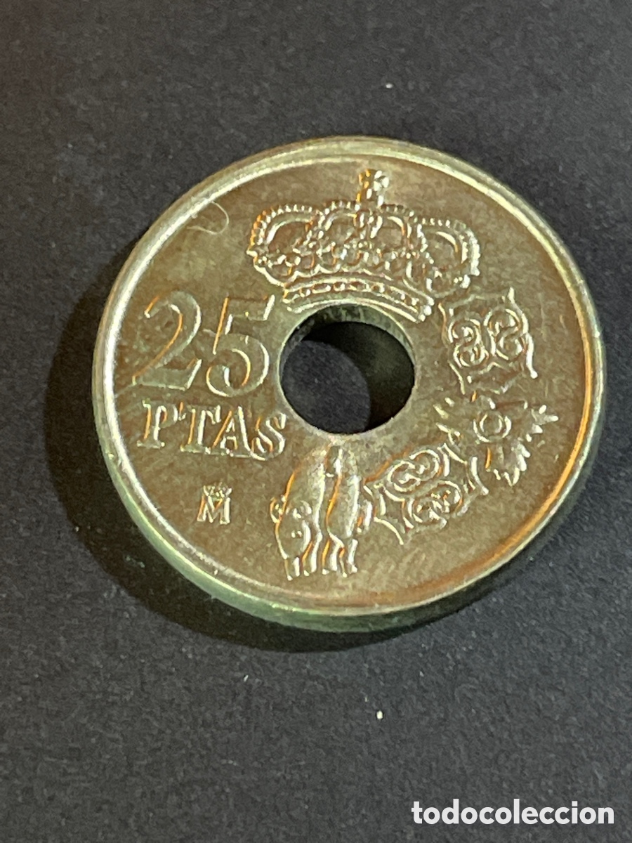 Monedas Juan Carlos I: 25 pts a&ntilde;o 2000 corona - Foto 2