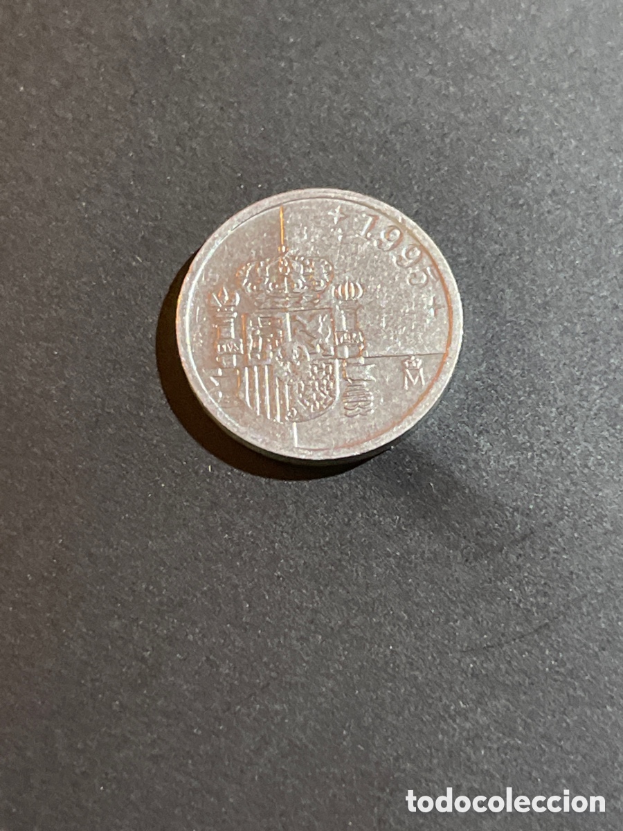 Monedas Juan Carlos I: Moneda 1 pts a&ntilde;o 1995 - Foto 2