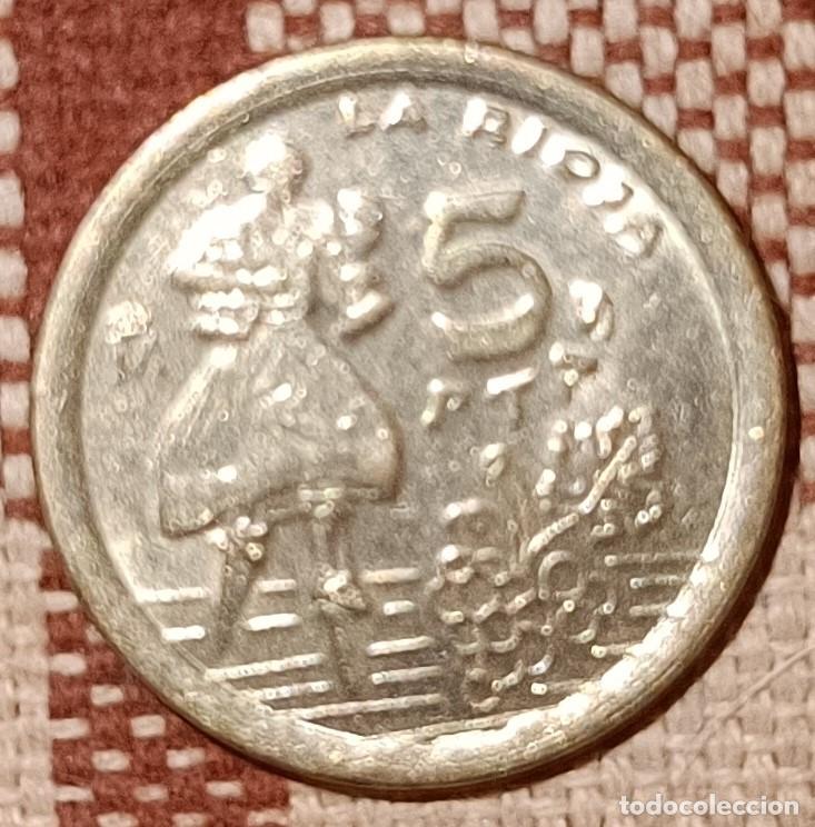 Monedas Juan Carlos I: Moneda de 5 pesetas de 1990 - Foto 2