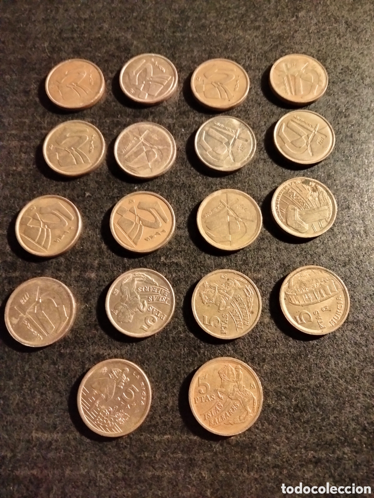 Monedas Juan Carlos I: MONEDAS (18) DE 5 PESETAS - Foto 1