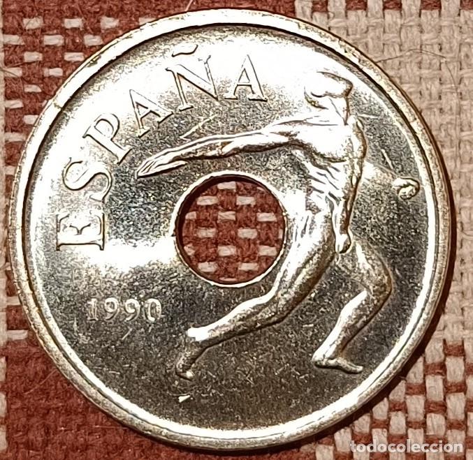 Monedas Juan Carlos I: Moneda de 25 pesetas de 1990 - Foto 2
