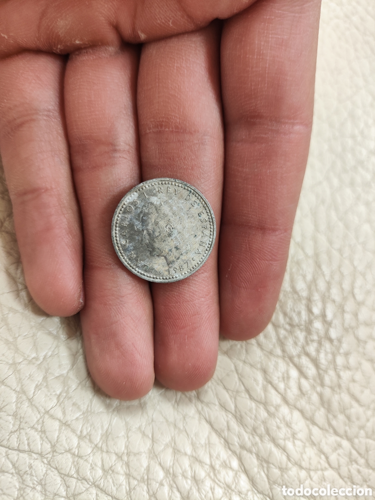 Monedas Juan Carlos I: Moneda de 1 Peseta - 1987 - Foto 5
