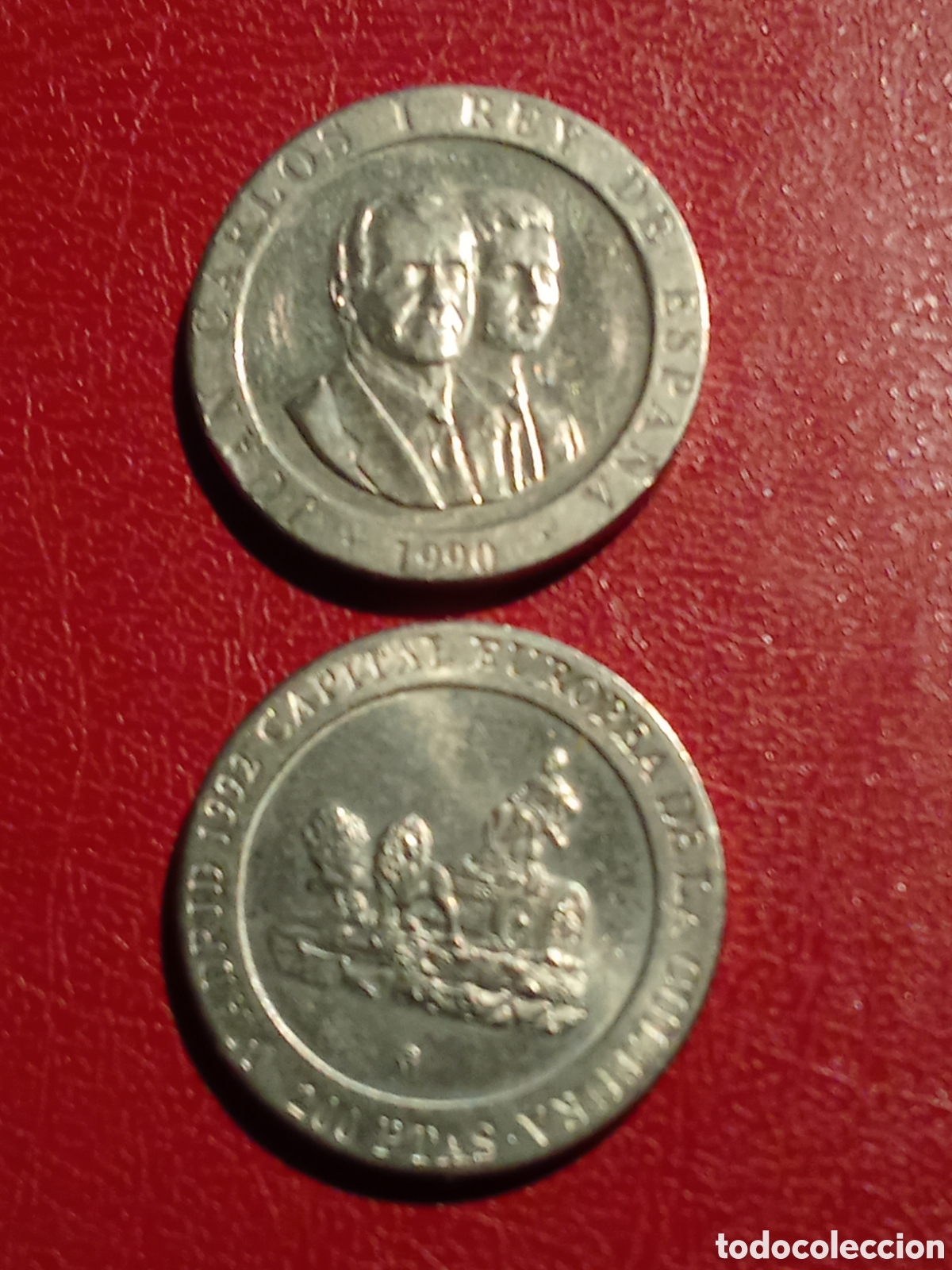Monedas Juan Carlos I: Moneda de 200 pesetas 1990 - Foto 3