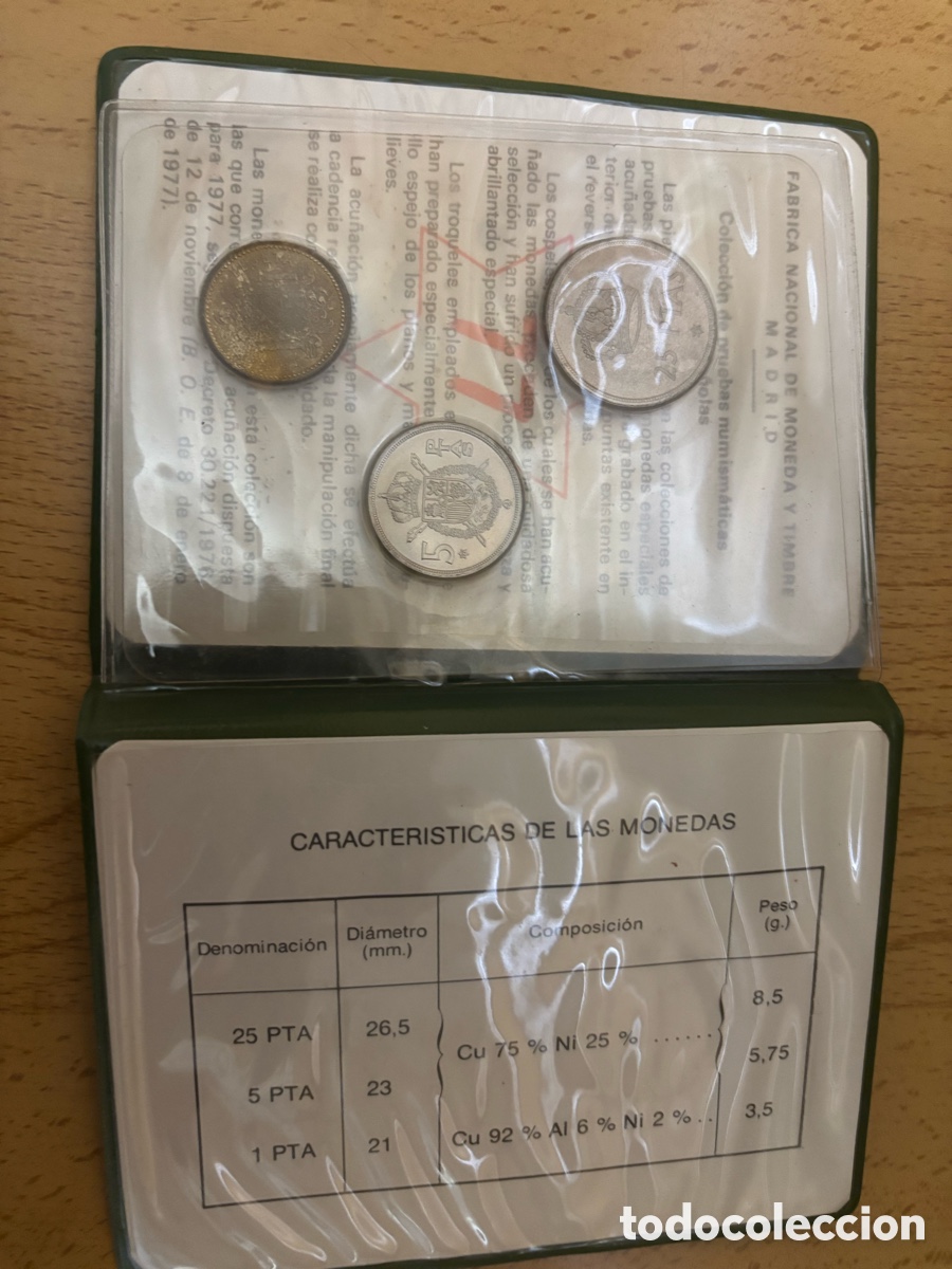 Monedas Juan Carlos I: Prueba numismatica a&ntilde;o 77 - Foto 6