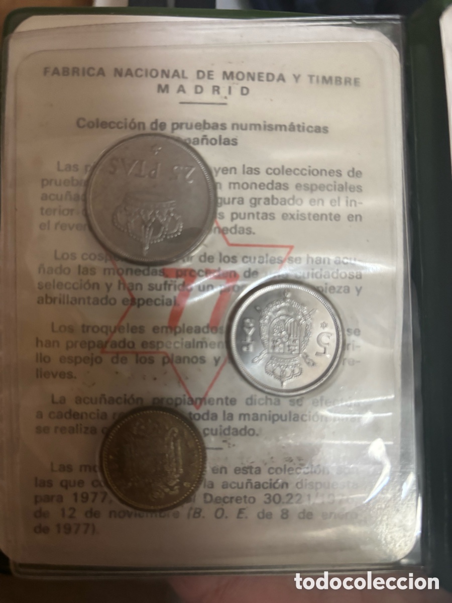 Monedas Juan Carlos I: Prueba numismatica a&ntilde;o 77 - Foto 7