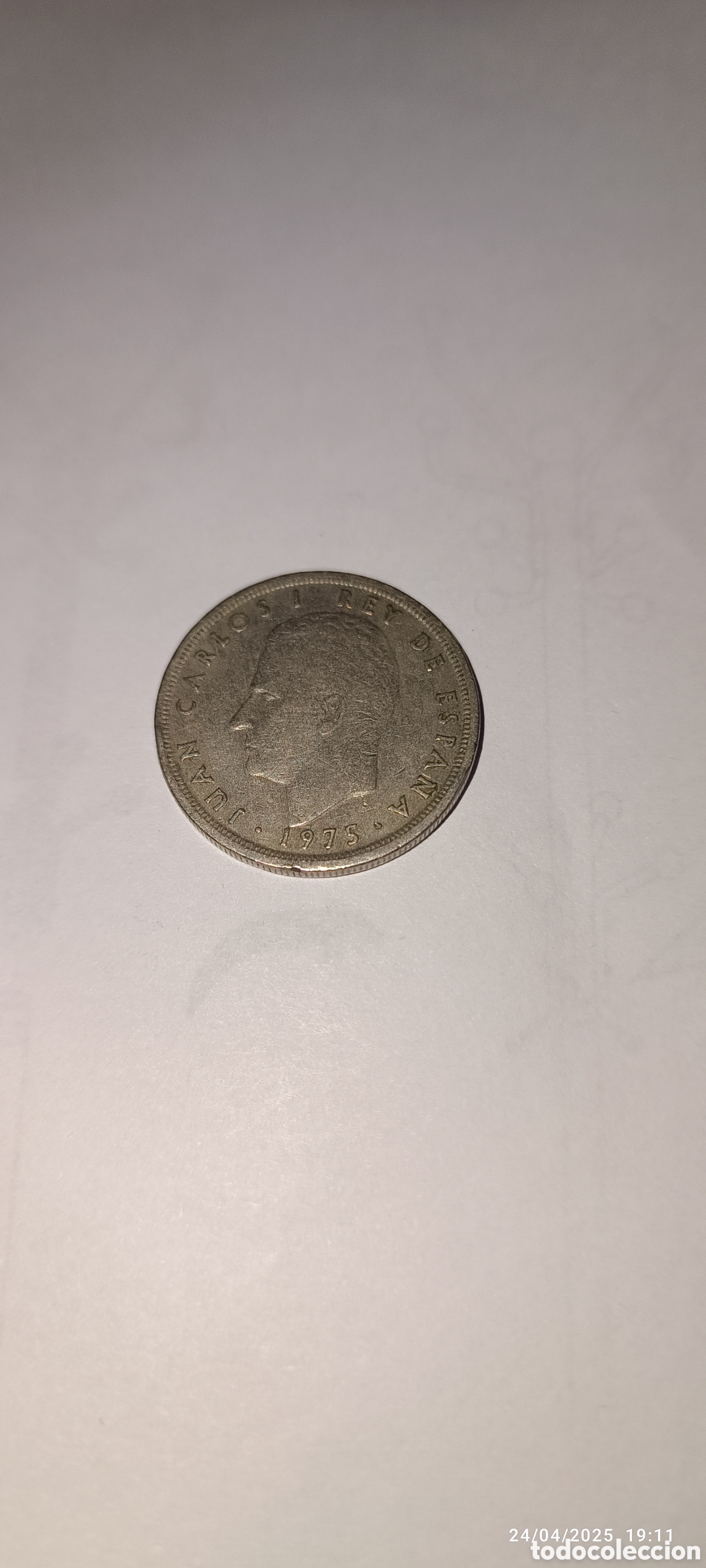 Monedas Juan Carlos I: Moneda de 5 pesetas de 1975 - Foto 1