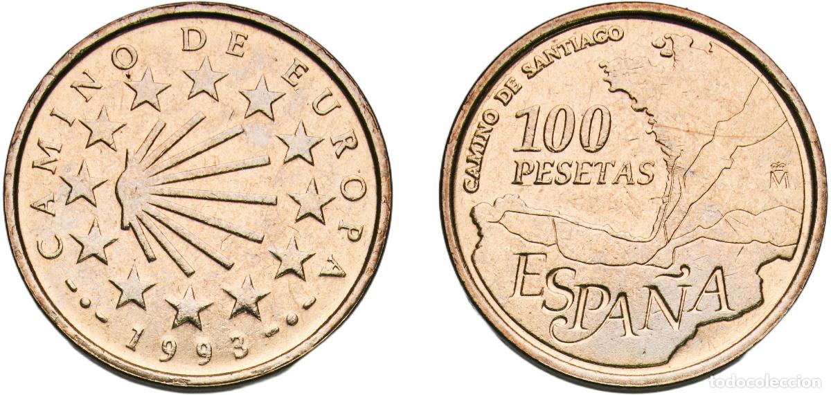 Monete Juan Carlos I: 100 Pesetas (Way of St. James) 1993 M