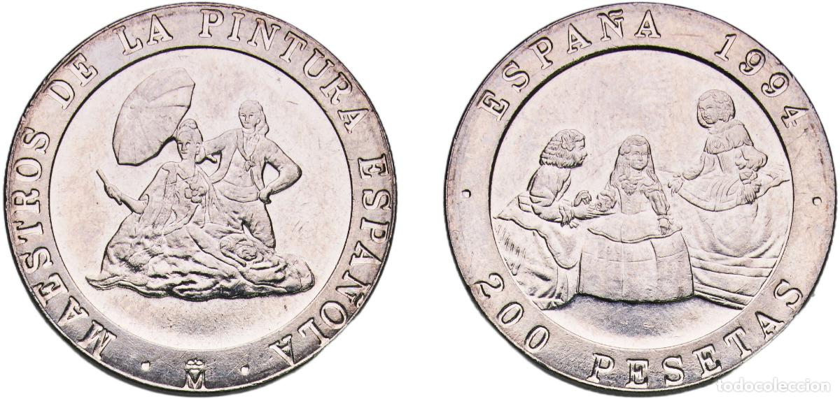 Monedas Juan Carlos I: 200 Pesetas (Goya and Velazquez) 1994 M