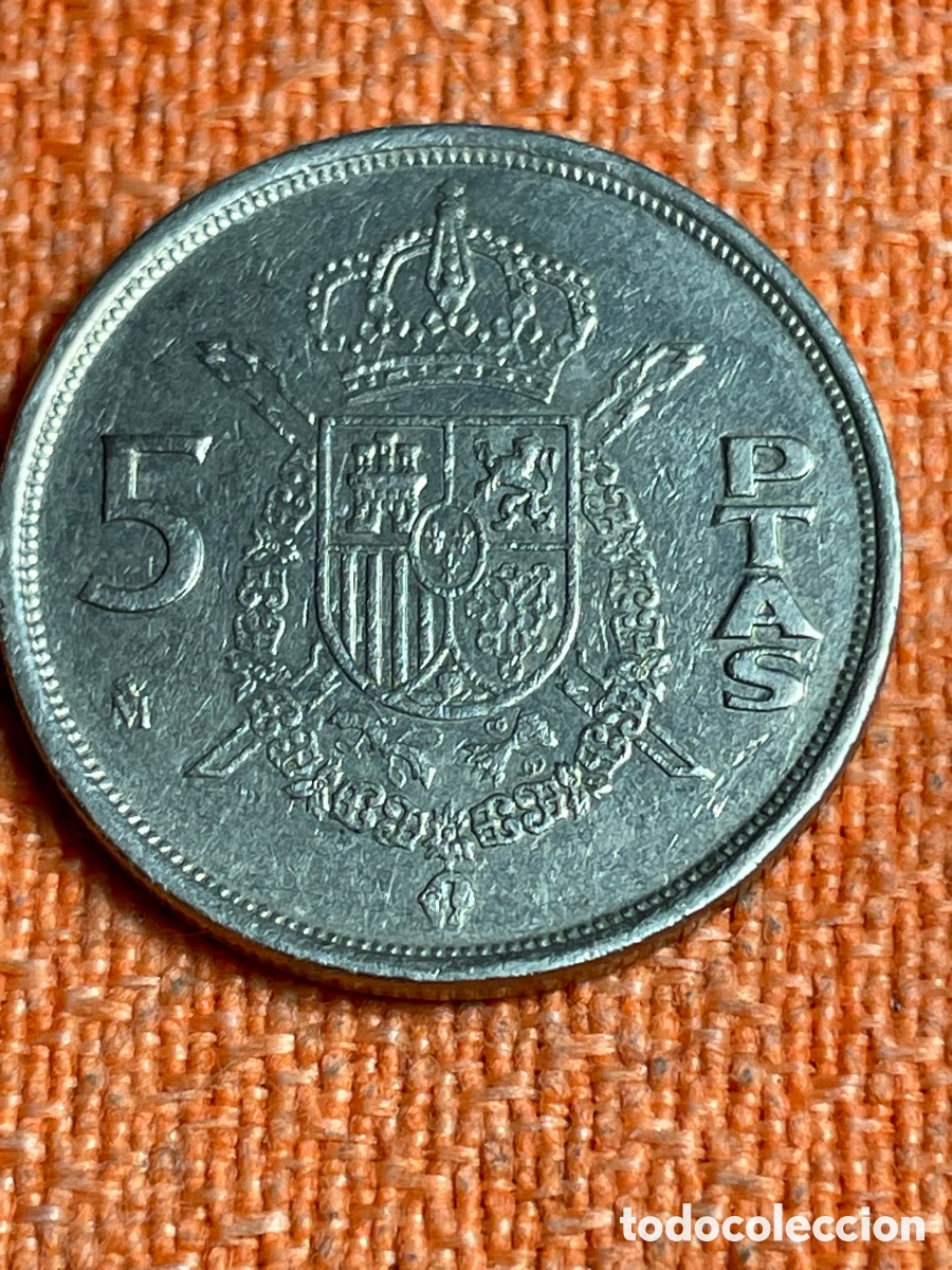Monedas Juan Carlos I: Moneda 5 pesetas 1984 - Foto 2
