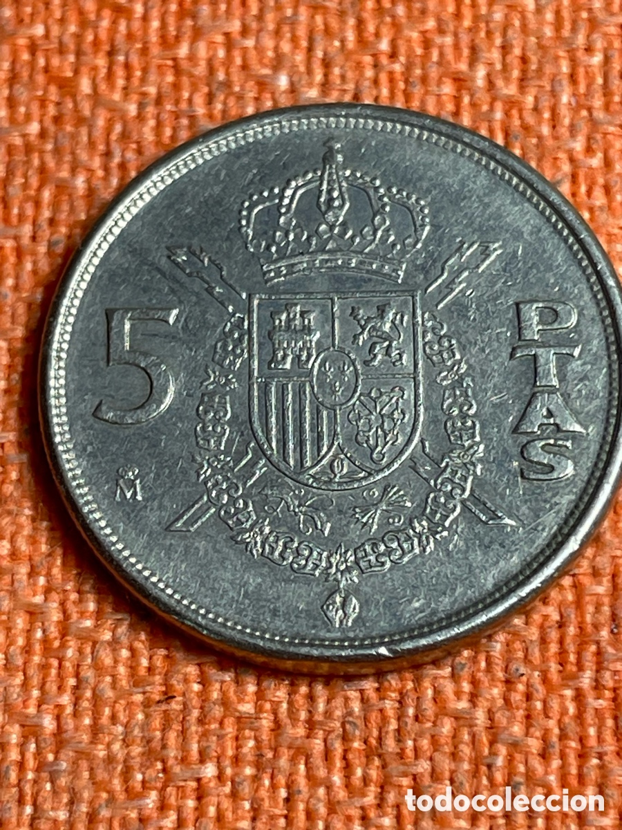 Monedas Juan Carlos I: Moneda 5 pesetas 1989 - Foto 2
