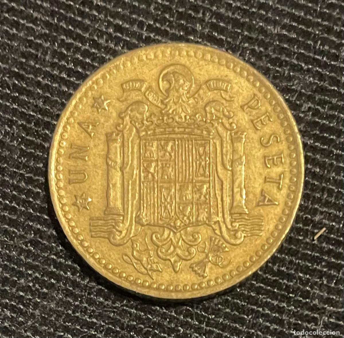 Monedas Juan Carlos I: Una pts del Rey 1975 - Foto 2