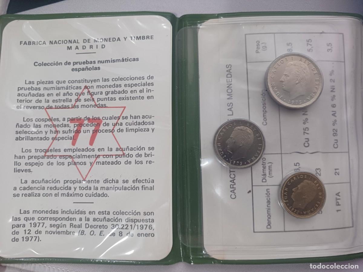 Monedas Juan Carlos I: PRUEBAS NUMISMATICAS 1977 - Foto 2
