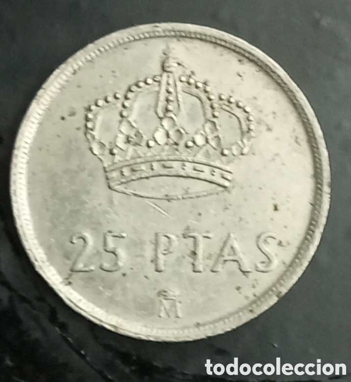 Monedas Juan Carlos I: Moneda de 25 pesetas de 1982 - Foto 2