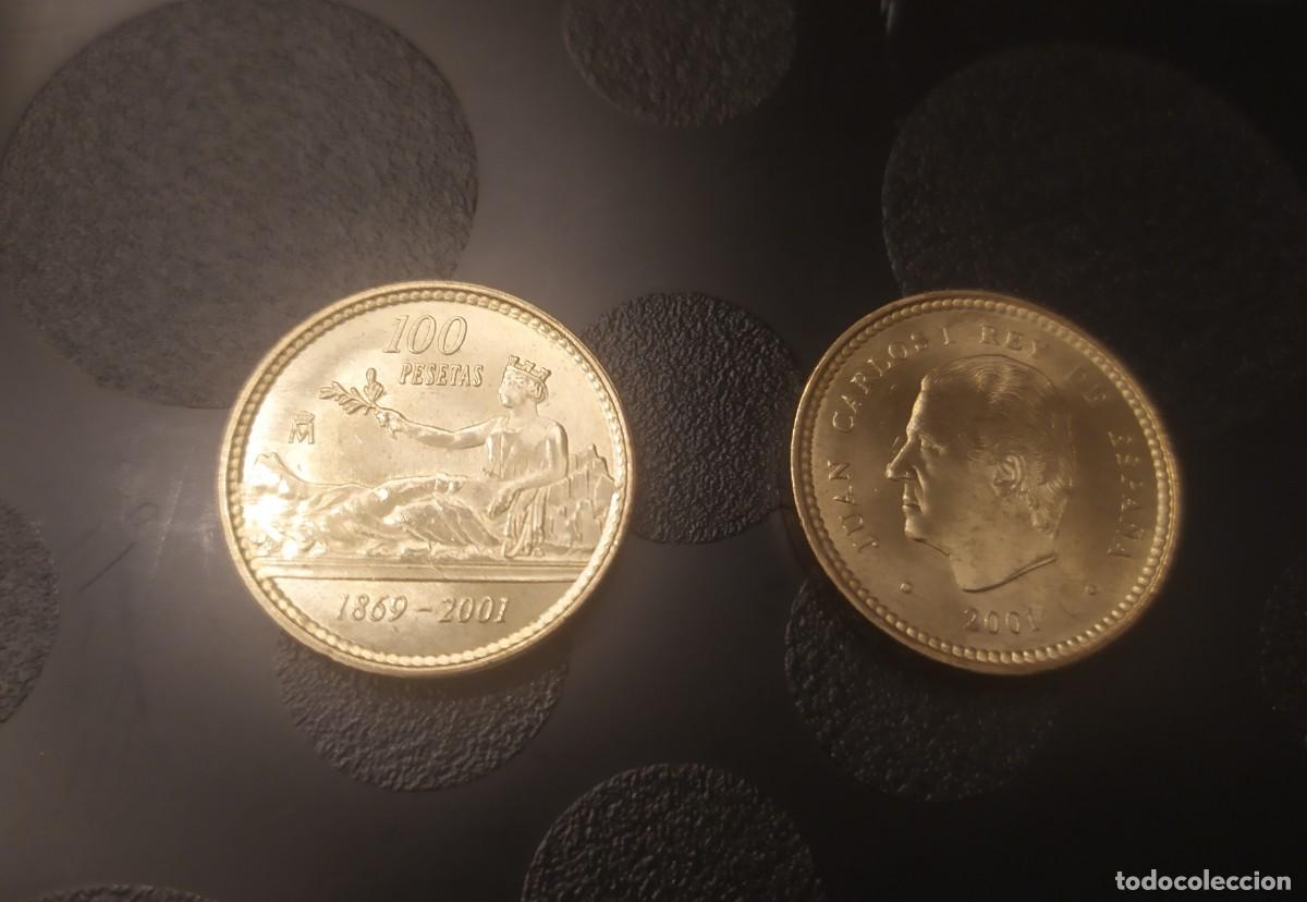Monedas Juan Carlos I: ESPA&Ntilde;A: 100 Pta. 2001 SC.UNC. - Foto 1