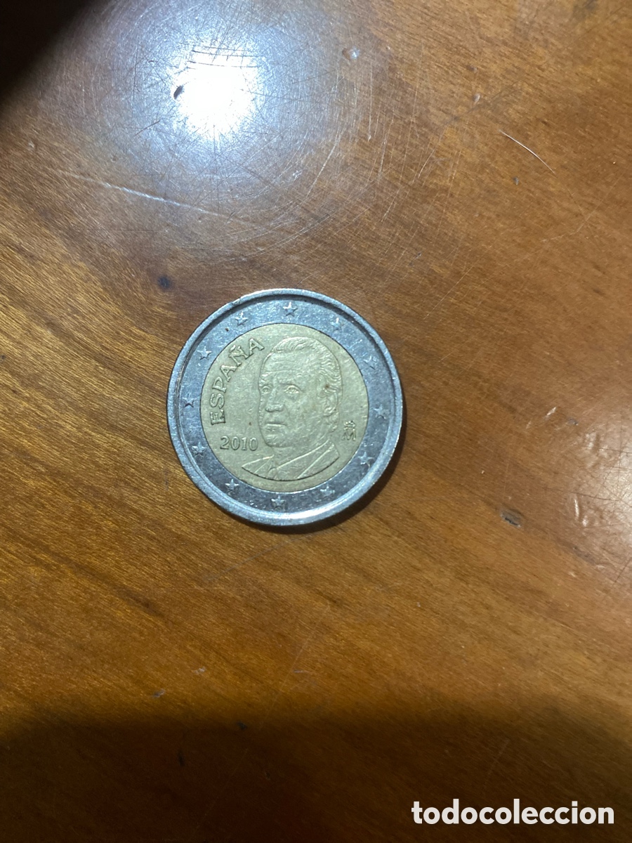 Monedas Juan Carlos I: Moneda dos euros Espa&ntilde;a 2010 con error - Foto 2