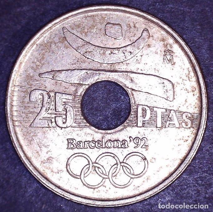 M&uuml;nzen unter Juan Carlos I: 25 pesetas 1990 emblema